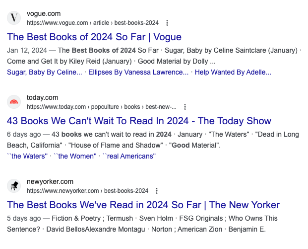 seo titles for search terms best books of 2024