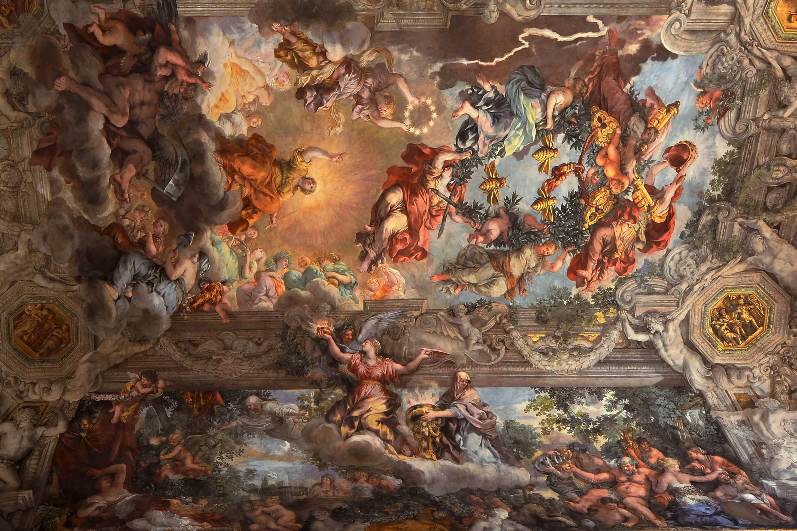 Renaissance fresco ceiling