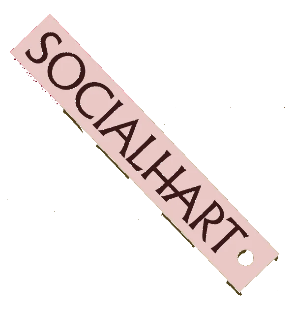 Socialhart tag (pink)